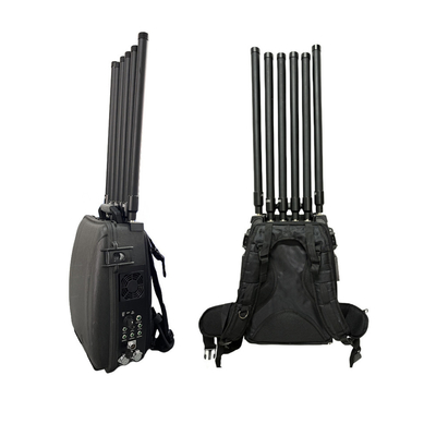 50W 70W Mochila Drone Jammer 400MHz 800MHz 1.2G 2.4G 5.2G 5.8G Anti FPV