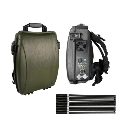 1.5KM-2KM Mochila Drone Jammer Faixa de frequência 860MHz-930MHz