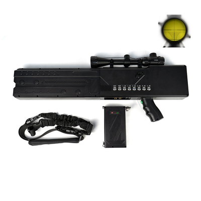 2KM Jamming 8 canais Anti Drone Gun 433MHz -5.8G Portable Anti Drone Jammer