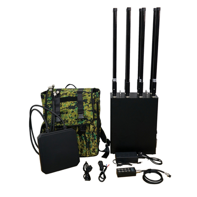 1.5KM~2KM Range Drone Jammer UAV Signal GPS Defesa Anti Drone Backpack Jammer