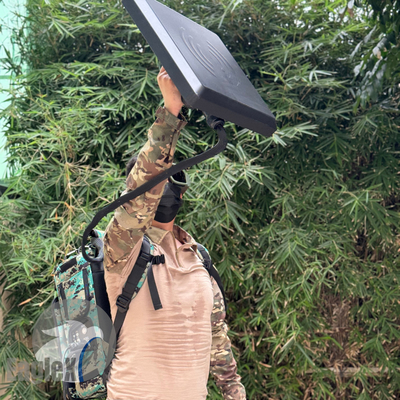Mochila de alumínio de concha, bloqueador de drones, bloqueador de drones, bloqueador de drones, bloqueador de drones, bloqueador de drones, bloqueador de drones, bloqueador de drones