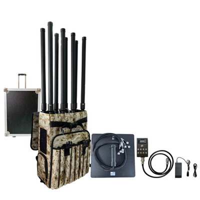 8 canais Mochila Drone Jammer Amplificador Anti FPV Drone GPS interferência