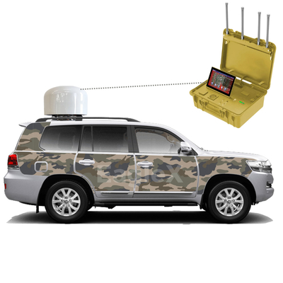 Camouflage Cruiser 3KM Anti Drone Jammer 8KM Detecção Anti Drone Solução