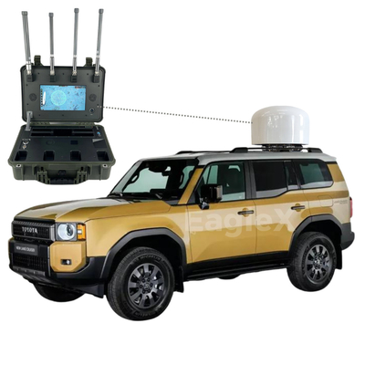 Polícia SUV Drone Jammer Militar 8000M Veículo Montado Jammer Para Patrulha de Fronteira
