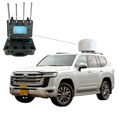 SUV Veículo Drone Jammer 8KM Detecção FPV 3KM Contramedida Anti Drone Solução