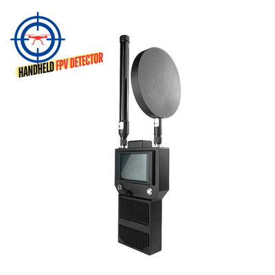 Detector de drones portátil 3KM FPV DJI 400MHz 2.4GHz 5.2G 5.8G Detecção portátil