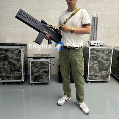 2KM que bloqueia a arma anti FPV do zangão de 8 bandas 433MHz -5.8G anti jammer portátil do zangão