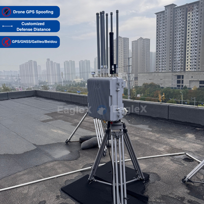 Drone FPV GPS, BeiDou, GLONASS Galileo Dispositivo de Spoofing para Aeroporto, Prisão, Segurança de Fronteiras, Segurança de Usinas de Energia