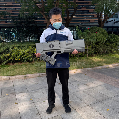 Solução de Defesa por Drone Portátil de Endurance de 36h para Concertos de Polícia Militar 1-3KM FPV Drone Jammer Com Detector de Detecção de 5KM