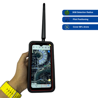 Detector de drones portáteis LZ001: Drone compacto, preciso e rastreamento de piloto com detecção passiva