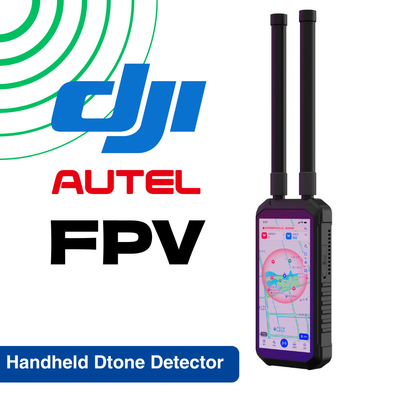 FPV Detector de Drone de mão 4KM 4000M Long Range Distance Mobile Portable DJI UAV AUTEL Detecção Detector passivo De Drones