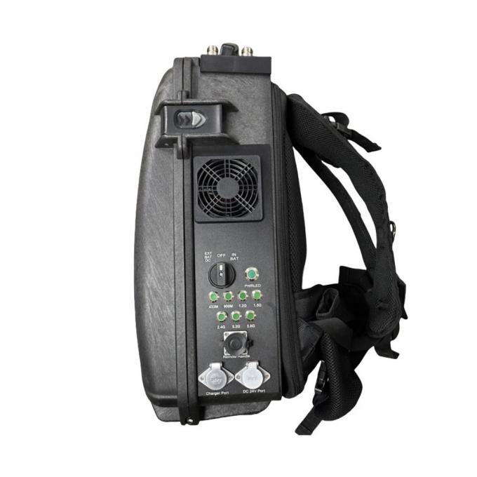 300W 350W Anti FPV Jammer Mochila 400MHz 800MHz 1.2G 2.4G 5.2G 5.8G 1