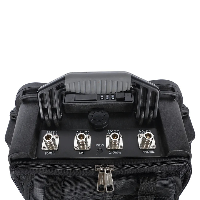 900M 2.4G 5.8G Drone Jammer Mochila Anti UAV FPV Manpack Jammer 0