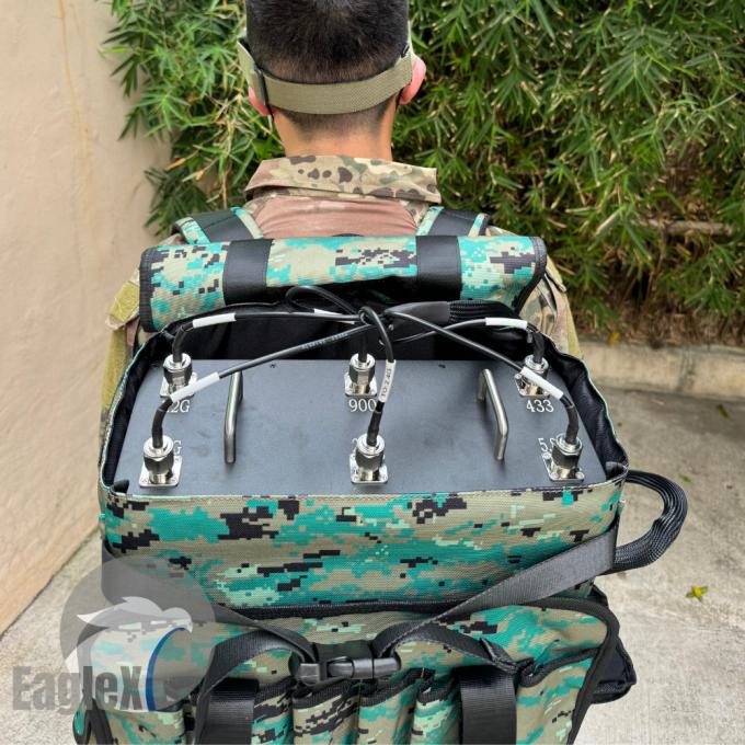 2000M 6 Frequência Anti FPV Drone Jammer Mochila estilo Drone GPS Jamming 1