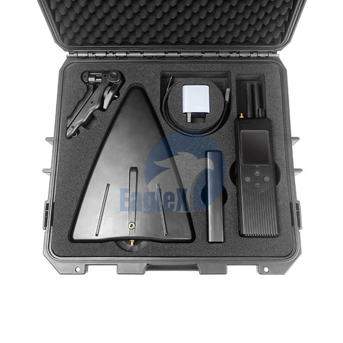 2.4GHz 5.8GHz Equipamento de detecção de drones 2000m Detector de drones portátil 0