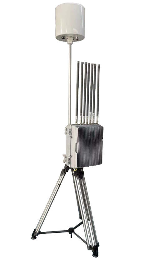 5Sistema de detecção de drones a.8 GHz Solução anti-drone contra UAS Equipamento de interferência de drones 0