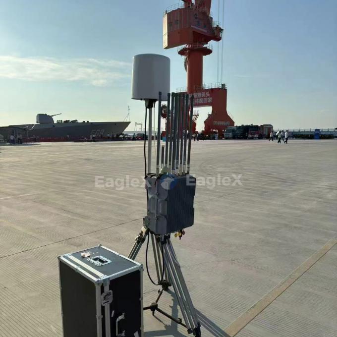 Detector de drones de nível de proteção IP66 para cobertura de larga frequência e alta precisão na vigilância por rádio passiva 0