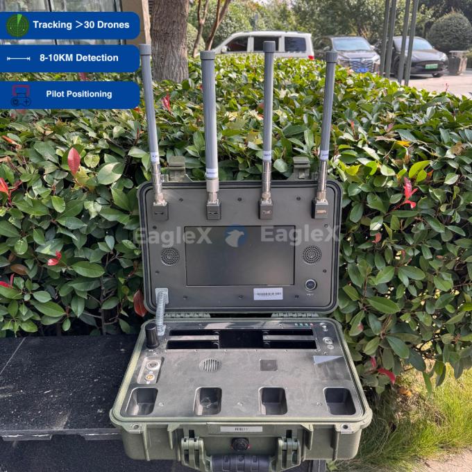 8-10KM FPV UAV Drone Detection Range Detector Drone de mão com posicionamento do piloto em tempo real 1